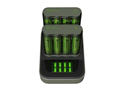 GP Batterijlader USB 2H met 4x2600mA AA batterij + 2xDock - 3503093 - thumbnail