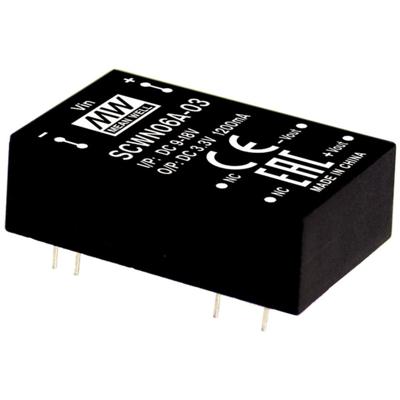 MEAN WELL SCWN06C-12 DC/DC-convertermodule 500 mA 6 W Aantal uitgangen: 1 x Inhoud 1 stuk(s) MEAN WELL SCWN06C-12 DC/DC-convertermodule 500 mA 6 W Aantal uitgangen: 1 x Inhoud 1 stuk(s)