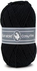 Durable Cosy Fine - Black - Haakgaren / Breigaren