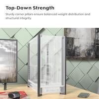 MONTECH Midi-tower Behuizing, Gaming-behuizing, PC-behuizing Wit - thumbnail