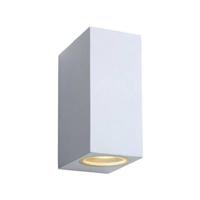 Lucide ZORA-LED - Wandspot / Wandlamp Binnen/Buiten - LED Dimb. - GU10 - 2x5W 3000K - IP44 - Wit - thumbnail