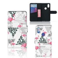 Xiaomi Mi Mix 2s | Telefoonhoesje | Met pasjeshouder | Flamingo Triangle - thumbnail