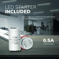 LED TL Buis 150cm - T8 G13 Fitting - 30W 5250lm (175lm/W) - 4000K - Flikkervrij - Vervangt 130 Watt (130W/840) - Incl. Starter - thumbnail