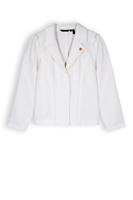 NoNo Meisjes blazer lurex krijtstreep - Dip - Sneeuw wit - thumbnail