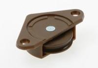 Ziehl schuifdeurrolslotje - 1450 - 30 mm - in-/opbouw - bruin - thumbnail