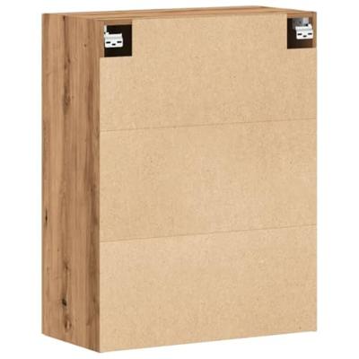 Wandkast 69,5x34x90 cm bewerkt hout artisanaal eikenkleurig Wandkast 69,5x34x90 cm bewerkt hout artisanaal eikenkleurig