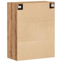 Wandkast 69,5x34x90 cm bewerkt hout artisanaal eikenkleurig - thumbnail