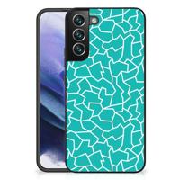 Samsung Galaxy S22 Plus Leuk Telefoonhoesje Cracks Blue - thumbnail