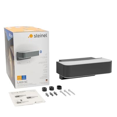 Steinel LED AUSSENLEUCHTE L 810 SC ANT 065706 LED-buitenlamp met bewegingsmelder (wand) LED Zonder 9.8 W Antraciet-grijs - thumbnail