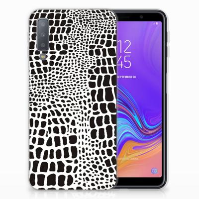 Samsung Galaxy A7 (2018) | TPU Hoesje | Slangenprint Samsung Galaxy A7 (2018) | TPU Hoesje | Slangenprint
