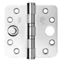 AXA veiligheids kogellagerscharnier - SKG*** - 89x89mm - RVS afgerond - 1KL228989NV - thumbnail