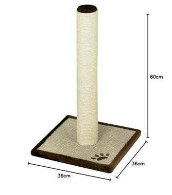 Nobby Krabpaal Classic II, linnenlook, beige-bruin, 36 x 36 x 60 cm, 1 stuk