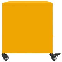 Tv-meubel 68x39x43,5 cm staal mosterdgeel - thumbnail