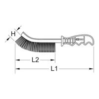 KS Tools 201.2300 Stalen draadborstel voor algemeen gebruik, 250 mm - thumbnail