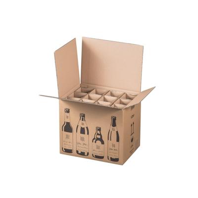 Flesverzenddoos voor 12 bierflessen 355 x 255 x 288 mm | 5 stuks