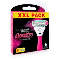 Wilkinson Wilkinson Sword Quattro For Women Sensitive Scheermesjes - 6 stuks - thumbnail