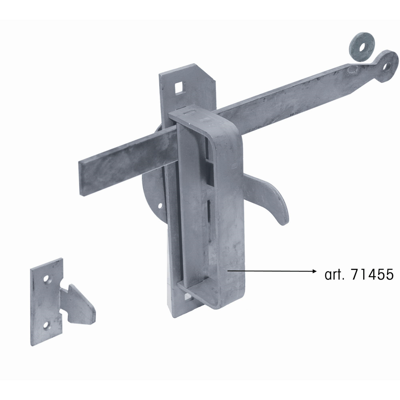 GB paard voor Wieringermeerklinkstel 215x50x4 thermisch verzinkt | 1 stuk - 17271455