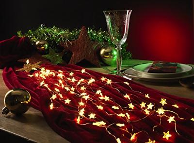 Konstsmide 6371-160 LED-engelenhaar Sterren Warmwit LED Transparant