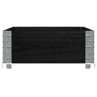 VidaXL Palletopzetrand 100x50 cm massief grenenhout zwart - thumbnail