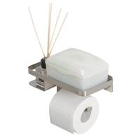 Tiger Toiletrolhouder Caddy Met Planchet RVS Geborsteld - thumbnail