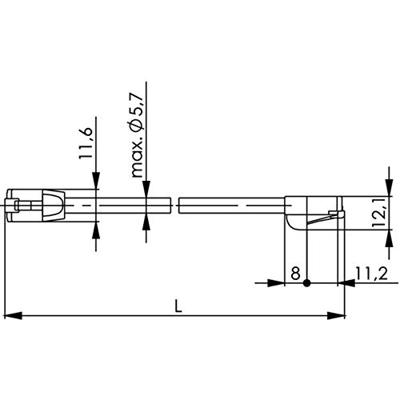 TELEGÄRTNER Telegärtner patchkabel F/UTP Cat.5e2,0 m gr