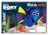 Diakakis kleurboek Finding Dory junior 33 cm papier donkerblauw - thumbnail