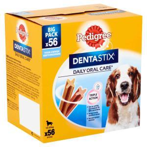 Pedigree Dentastix Medium hondensnack 10 tot 25 kg 2 x 56 stuks Pedigree Dentastix Medium hondensnack 10 tot 25 kg 2 x 56 stuks