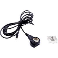 Quadrios ESD-aardingskabel 1.80 m Klem, Drukknop 10 mm, Ringkabelschoenaansluiting - thumbnail