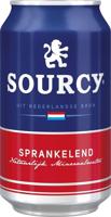 Sourcy mineraalwater, licht bruisend, blik van 33 cl, pak van 24 stuks, rood - thumbnail