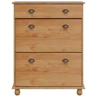 Schoenenkast ASKIM Bruin 85 x 35 x 108 cm Massief grenenhout - thumbnail