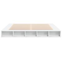 Bedframe bewerkt hout wit 180x200 cm - thumbnail