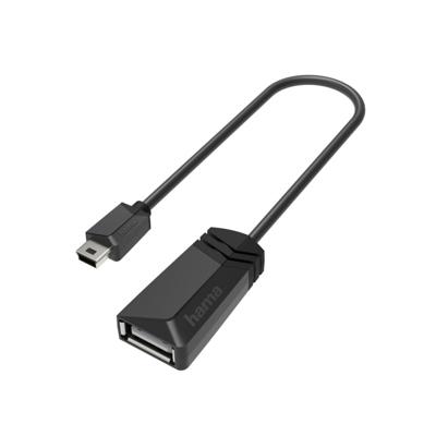 Hama USB-OTG-adapter Mini-USB-stekker - USB-aansluiting USB 2.0 480 Mbit/s Hama USB-OTG-adapter Mini-USB-stekker - USB-aansluiting USB 2.0 480 Mbit/s