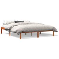 Bedframe zonder matras massief grenenhout wasbruin 150x200 cm - thumbnail