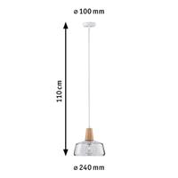 Paulmann Neordic Ylvie 79744 Hanglamp LED E27 20 W Hout, Helder - thumbnail