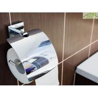 Toiletrolhouder Sapho X-Square 13.5x15.5 cm met Klep Chroom Sapho - thumbnail