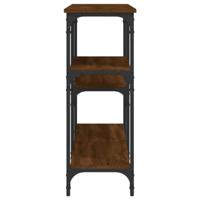 Wandtafel 160x29x75 cm bewerkt hout bruin eikenkleur - thumbnail