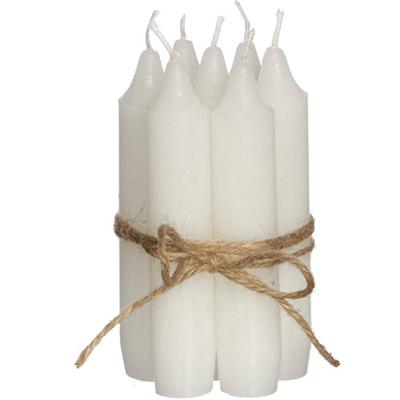 Diner kaarsen set 7 stuks H. 11 cm wit Hortus - Hortus Diner kaarsen set 7 stuks H. 11 cm wit Hortus - Hortus