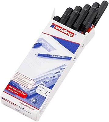 Viltstift edding 141 rond 0.6mm zwart | 10 stuks