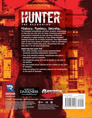 Hunter: The Reckoning 5th Edition RPG book Alma Maters Sourcebook *Englische Version*