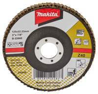 Makita Accessoires Lamellenschuurschijf 125mm Z40 - B-22660 B-22660 - thumbnail