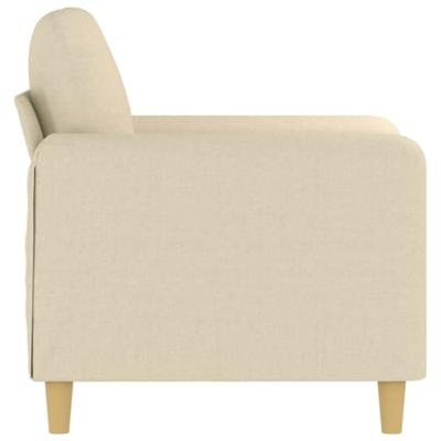 Fauteuil 60 cm stof crmekleurig Fauteuil 60 cm stof crmekleurig