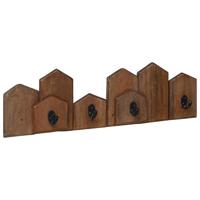VidaXL Hanger bruin 48 x 8 x 15 cm massief mahoniehout - thumbnail