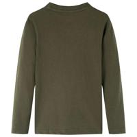Kindershirt met lange mouwen skateboardprint 104 kakikleurig - thumbnail