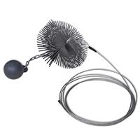 VidaXL Schoorsteenveegborstel rond ø 25 cm - thumbnail