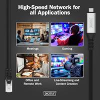 Digitus AK-300601-150-S USB-C - RJ45 CAT6A 1 Gbit/s, 15m Kabel - thumbnail