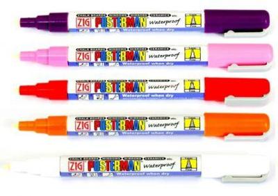 Krijtstift posterman PMA-20 smalle punt 1mm rood