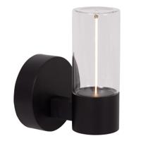 Lucide FILANI - Wandlamp Binnen/Buiten - LED - 1x6,5W 2700K - IP54 - Zwart - Essential - thumbnail