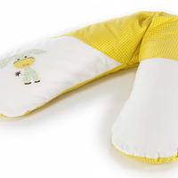 Theraline: losse hoes Ezel/ geel-wit voor Theraline hoefijzerkussen - thumbnail