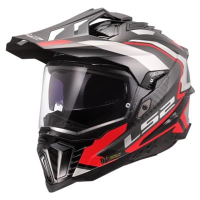 LS2 endurohelm "mx701 explorer carbon frontier ii" helmet explorer carbo frontier ii red gr. m LS2 endurohelm "mx701 explorer carbon frontier ii" helmet explorer carbo frontier ii red gr. m