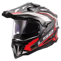 LS2 endurohelm "mx701 explorer carbon frontier ii" helmet explorer carbo frontier ii red gr. m - thumbnail